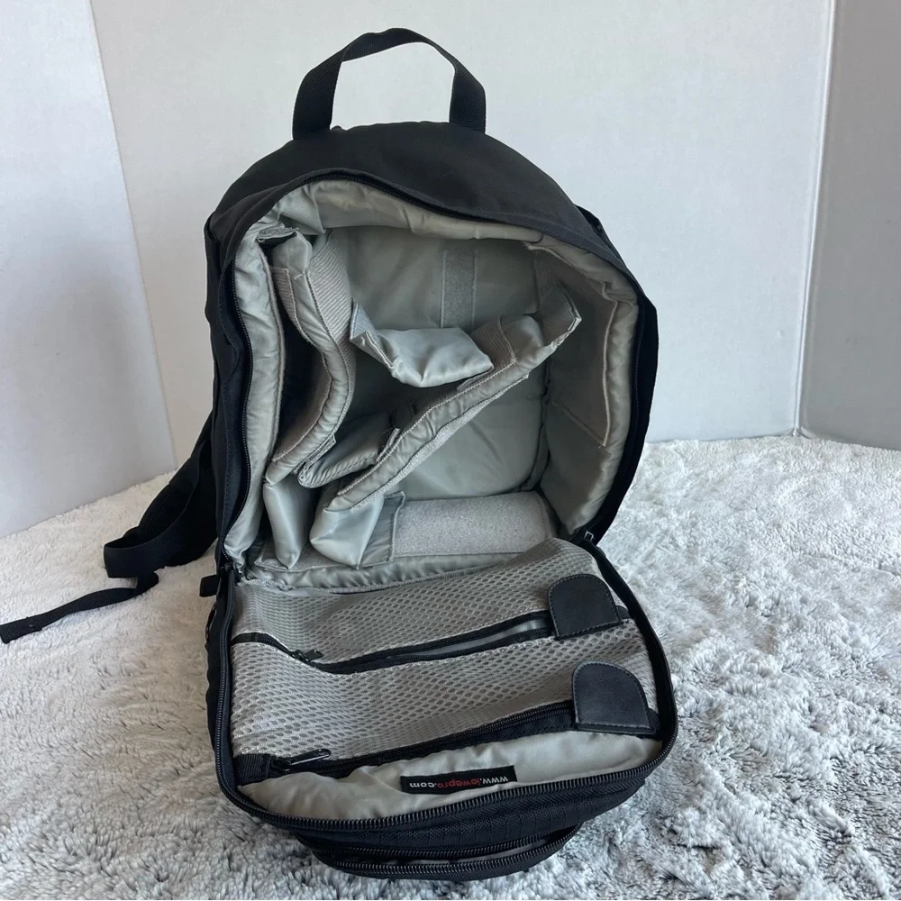 Lowepro Black Micro Trekker 100 Lightweight Camera Backpack w Hip Belt